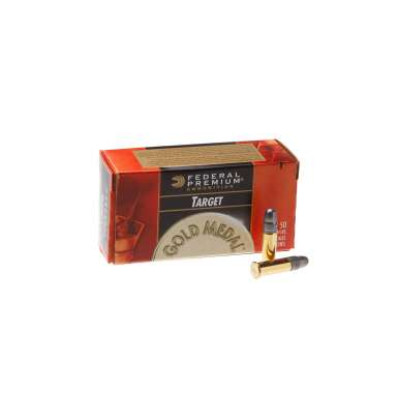 Патрон Federal Premium Gold Medal HV Match 22 LR куля LNR 40гр 2,59г 368 м/с 50 шт/уп