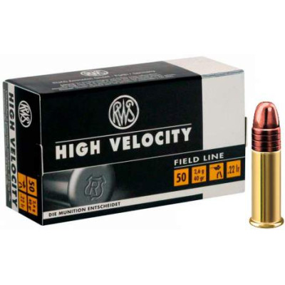 Патрон RWS High Velocity 22 LR куля LRN 40гр 2,6г 385 м/с 50шт/уп
