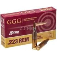 Патрон GGG Match 223 Rem HPBT Nosler 77гр 4,99г 845 м/с 20шт/уп