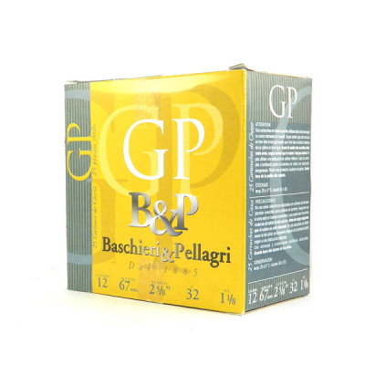 Патрон B&P 12к GP UNIVERSAL 12/67 32г №5 дріб (Б/К) 25шт/уп Патрон B&P 12к GP UNIVERSAL 12/67 32г №5 дріб (Б/К) 25шт/уп