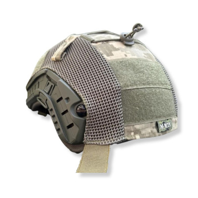 Кавер Military Vinn на шолом без вух Піксель + 3D сітка L