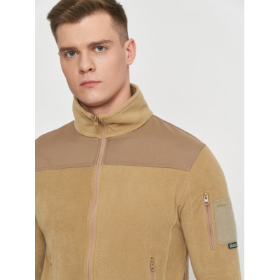 Кофта флісова BIKATEX із вставками SoftShell Пісок, XL