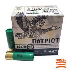 Патрон 16к Патріот 31г №3 дріб (К) 25шт/уп