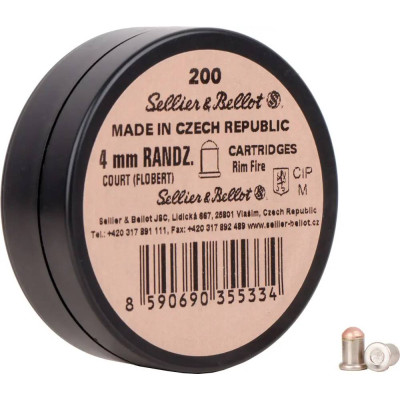 Патрон Флобера Sellier&Bellot RANDZ CURTE 4mm (Чехія) 200шт/уп.