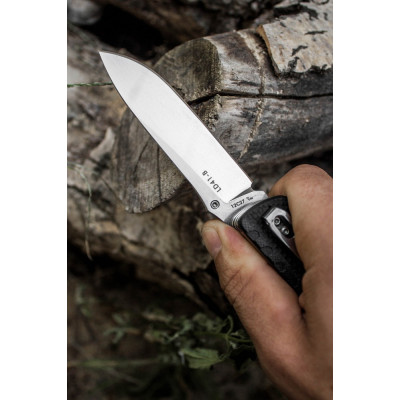 Ніж багатофункціональний Ruike Trekker LD41-B, (8.5 см) 12C27 / G10 чорний, 22 інстр.