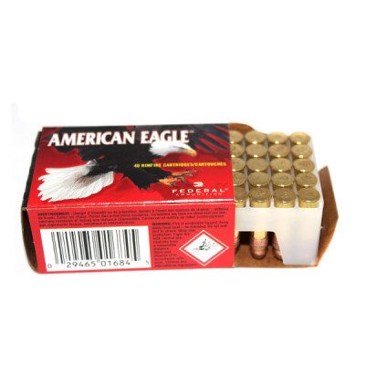 Патрон Federal American Eagle Promo 22 LR куля CPHP 38гр 2,46г 384 м/с 40шт/уп Патрон Federal American Eagle Promo 22 LR куля CPHP 38гр 2,46г 384 м/с 40шт/уп