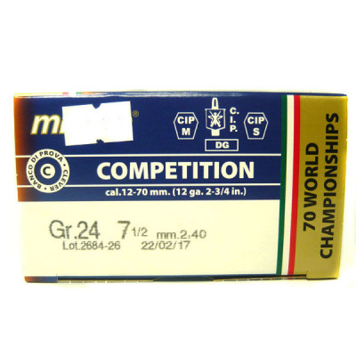 Патрон MIRAGE 12к T2 COMPETITION (К) 12/70 24г №7.5 25шт/уп