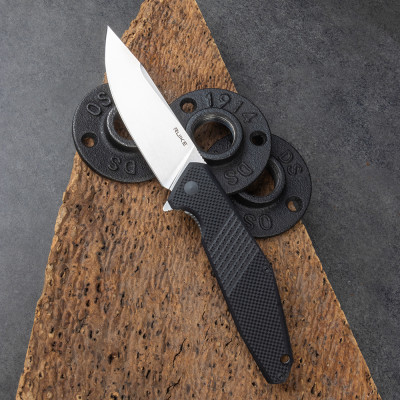 Ніж складаний туристичний Ruike D191-B, (9.2 см) 8Cr13Mov / G10 + steel 420 чорний